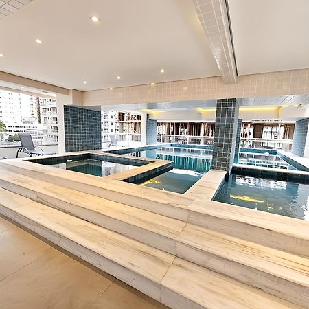Apto Com Lazer Completo, Piscina, Ar, Mercadinho E Pet Friendly A 1 Min Da Praia Praia Grande Kültér fotó