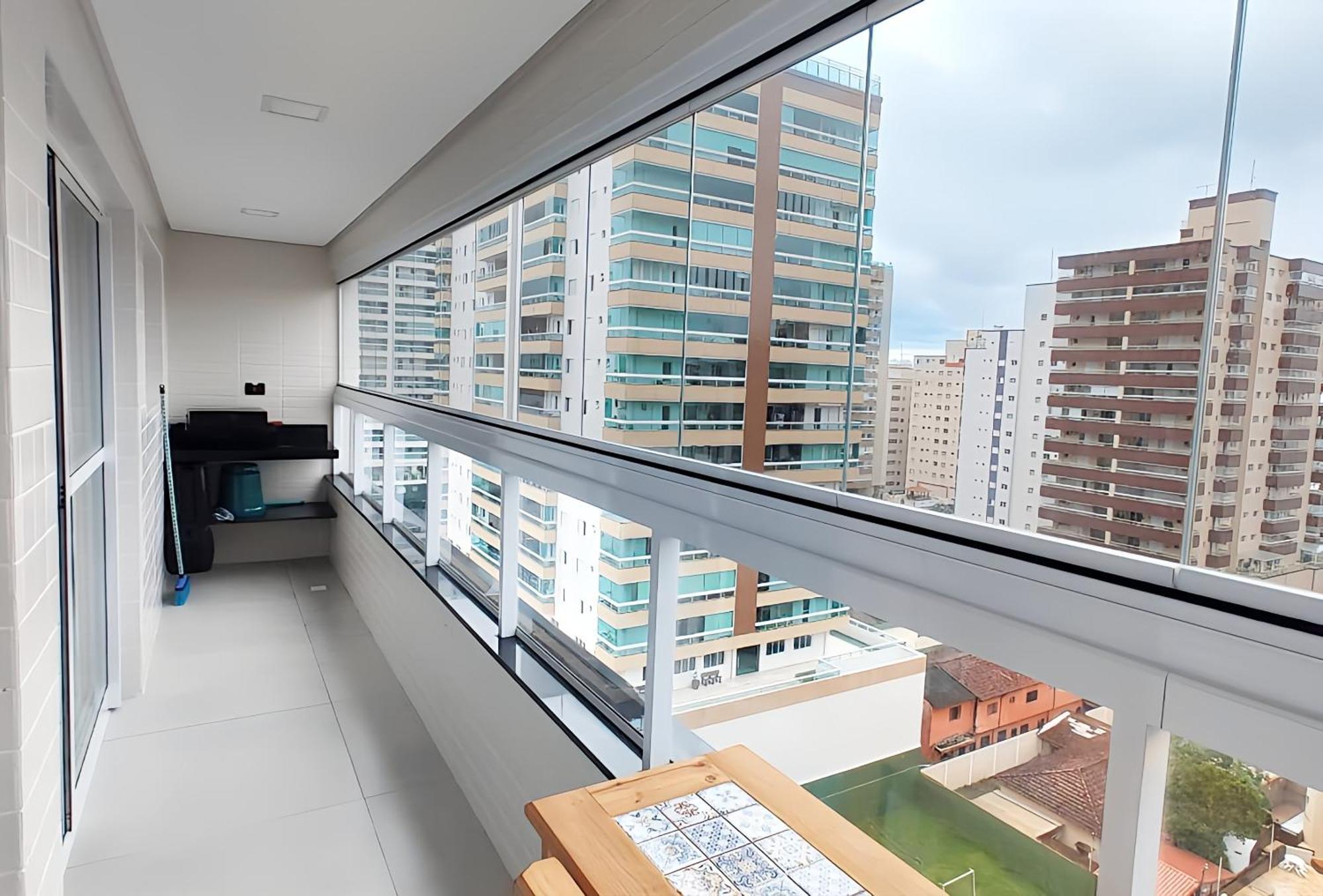 Apto Com Lazer Completo, Piscina, Ar, Mercadinho E Pet Friendly A 1 Min Da Praia Praia Grande Kültér fotó
