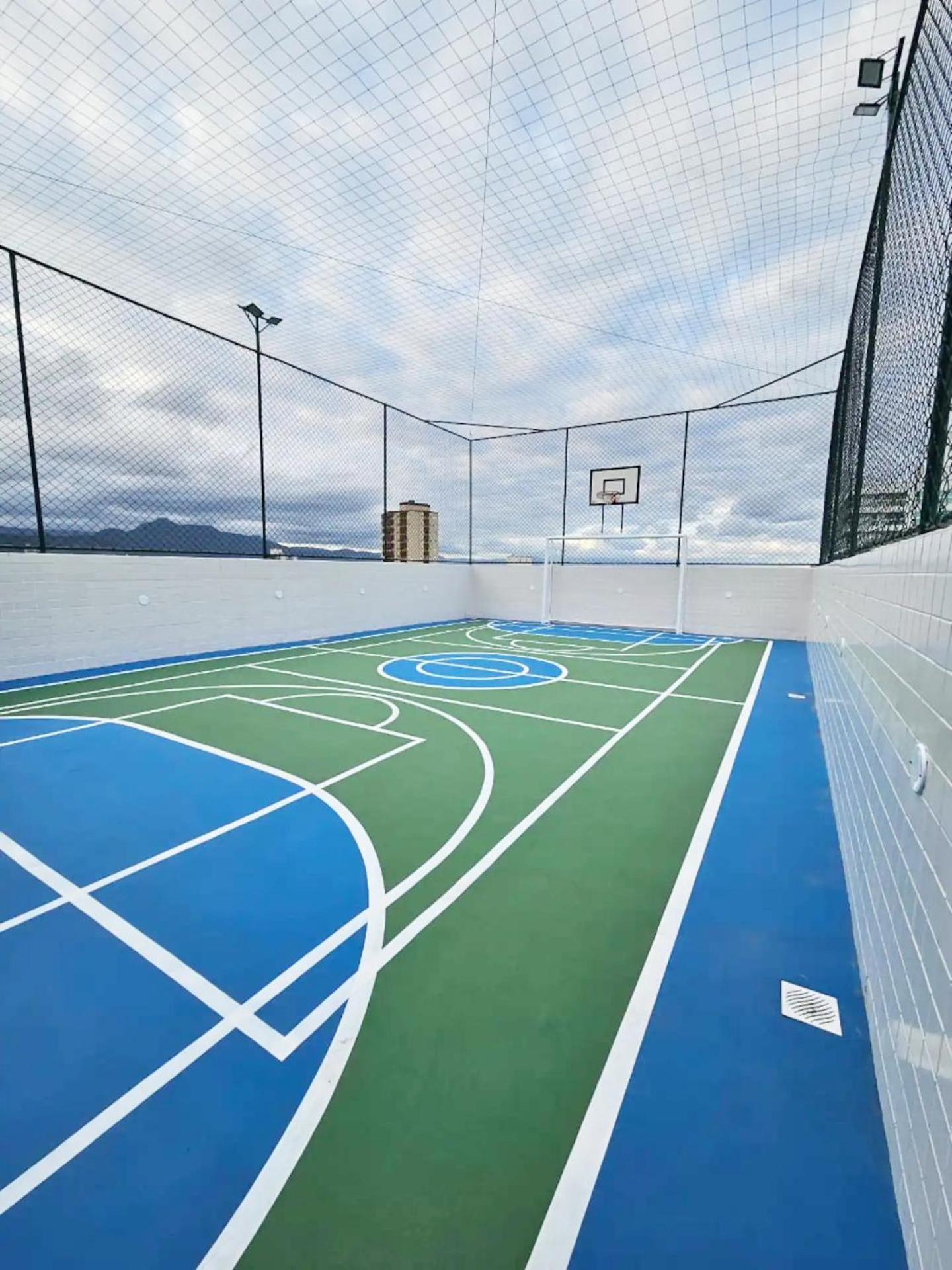 Apto Com Lazer Completo, Piscina, Ar, Mercadinho E Pet Friendly A 1 Min Da Praia Praia Grande Kültér fotó